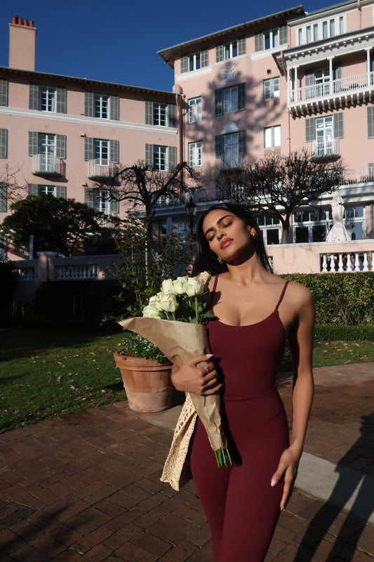 Burgundy Sculpt Leggings